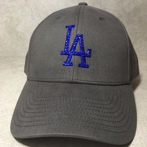 NEW MLB DODGERS WOMENS BLING ADJUSTABLE HAT